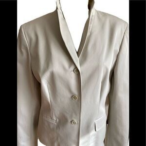 Ann Taylor Loft Jacket -8 tan,rayon polyester